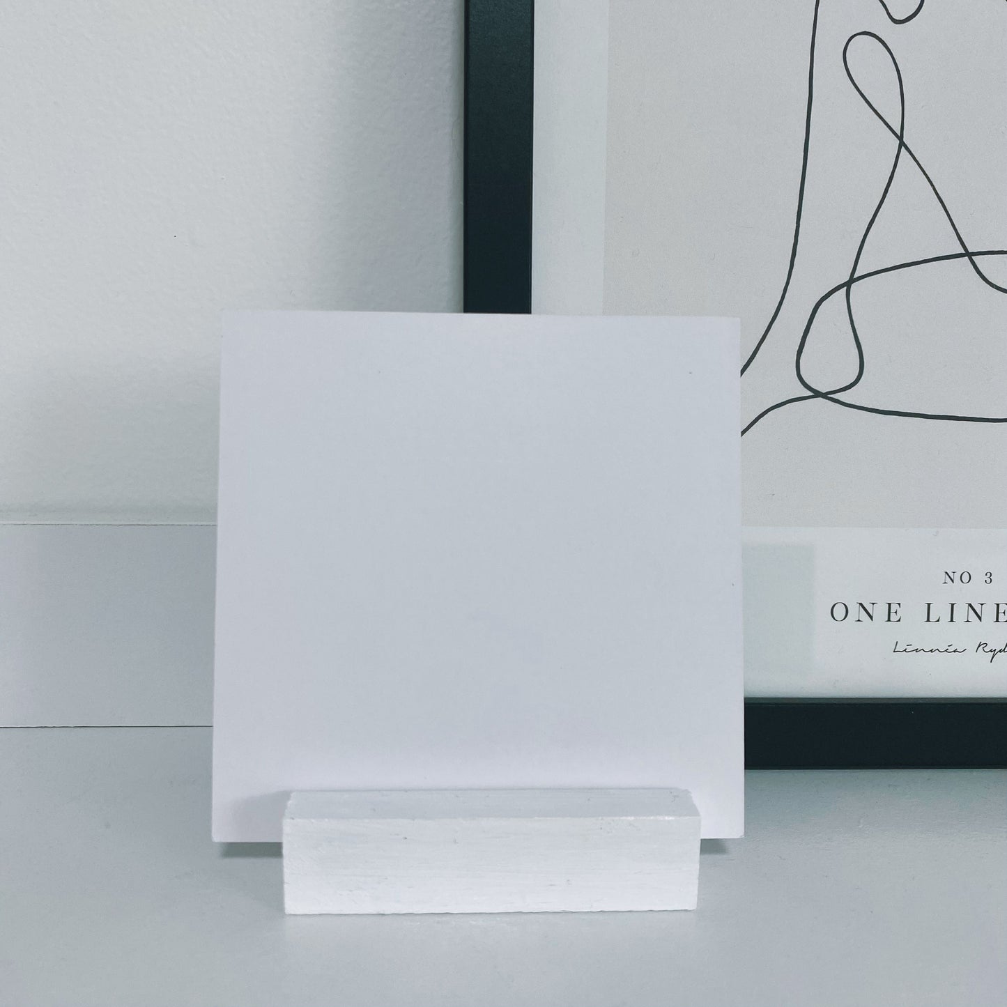 White Card Stand